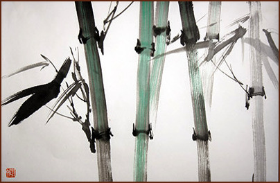 Danièle Grenier 竹, 嶺南畫派風格 (顏小梅藝苑)